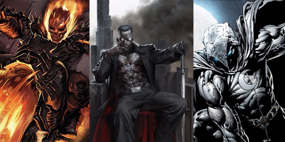 MARVEL: MOTOQUEIRO FANTASMA, BLADE E JUSTICEIRO DE VOLTA A CASA.