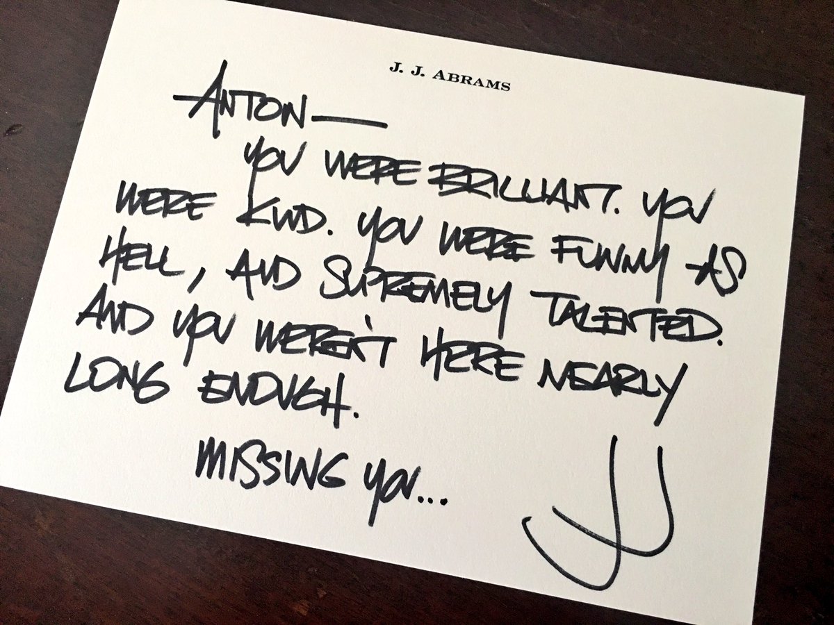 Anton Yelchin - J.J. Abrams