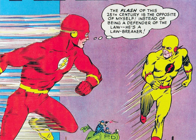 "O Flash do século 25 é o oposto de mim! Ao invés de ser um defensor da Lei... Ele é um bandido!"