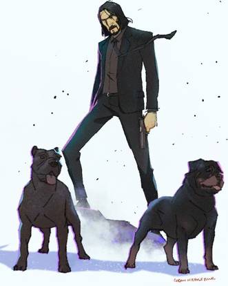 Fã transforma John Wick em desenho animado em novas fanarts