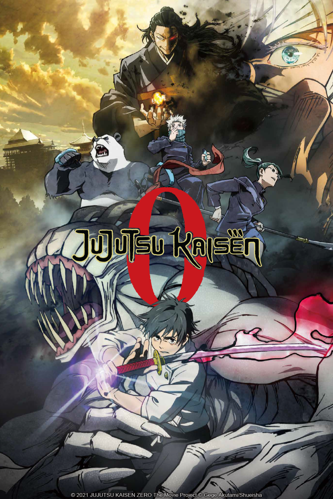 Pôster do filme "JUJUTSU KAISEN 0" (Imagem fornecida pela Crunchyroll)